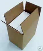 Фото №0 Короб самосборный 145х100х155 Т 23 "В" бурый/белый