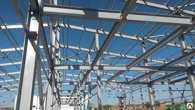 фото Монтаж несущего металлического каркаса