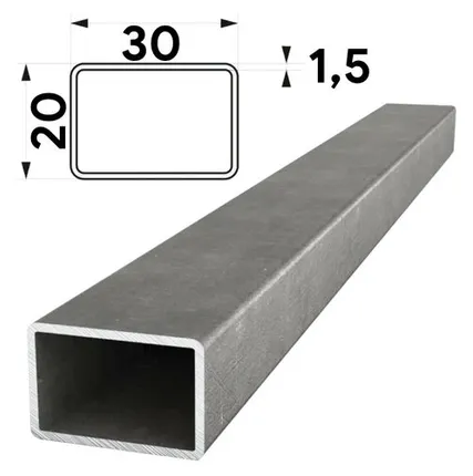 Фото №0 Труба профильная 30х20мм стенка 1,5мм длина 6 метров