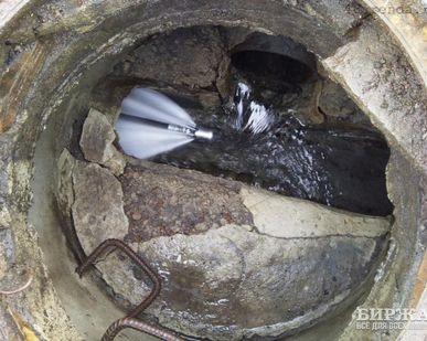 фото Прочистка засоров канализации