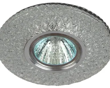 фото Светильник DK LD33 SL/WH декор cо светодиодной подсветкой MR16 прозр. ЭРА Б0036505