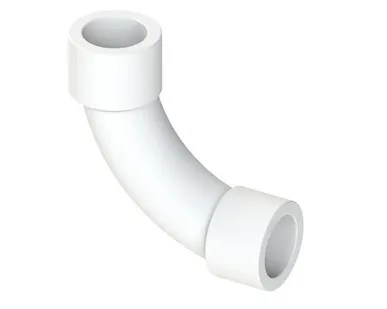 фото Угольник плавноизогнутый, PPR, внутреннее/внутреннее соединение 20х90°, белый, RTP