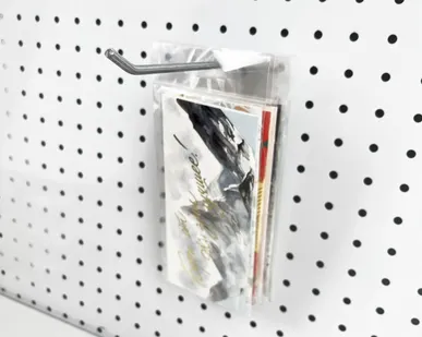 фото Крючок для перфорированной панели одинарный L=150мм d=5мм, шаг 50мм, цинк