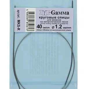 фото круговые MKS-R металл d 1.2 мм 40 см на металл.леске GAMMA