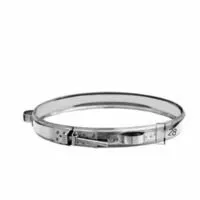 фото Хомут под растяжку (диаметр 115 мм.) нерж 0,8 мм. AISI 430