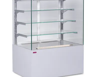 фото Витрина кондитерская охлаждаемая UNIS Cube II Transparent 1000 Pearl White