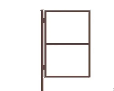 фото Каркас калитки 2х1 м