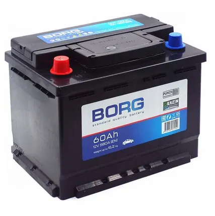 Фото №0 Аккумулятор BORG Standard 60 Ач п.п. (ТУРЦИЯ)