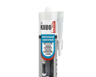 фото Герметик Нейтральный Санитарный белый KUDO KSK-131 280мл