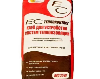 фото ЕС клей для плитки "ТЕПЛОКОНТАКТ" 25 кг. мешок