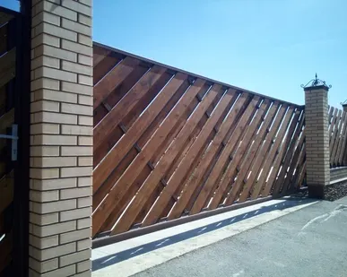 фото Откатные ворота