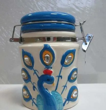 Фото №0 Банка 72936 250 мл со стразами синяя