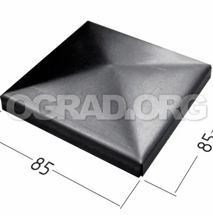 Фото №0 Заглушка-пирамидка для профильной трубы 80Х80