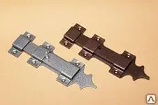 фото Засов накладной Делга медь фигурный