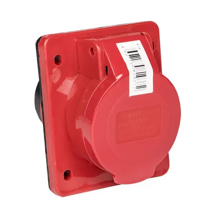 Фото №0 Розетка силовая 3-ф., 16А, 380В, IP44 (5-п, стацс. вн...