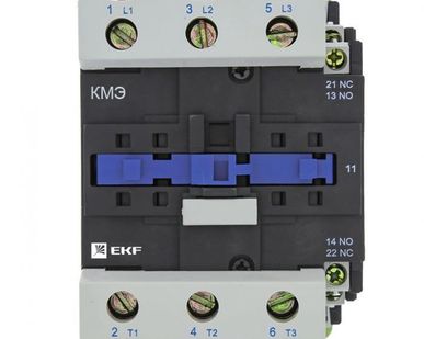 фото Контактор КМЭ малогабаритный 95А 230В 1NO 1NC EKF Basic