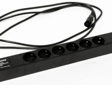 фото SHE19-6SH-2.5IEC Блок розеток для 19" шкафов
