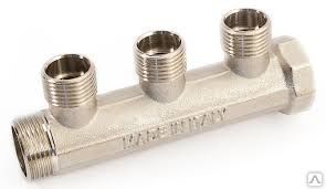фото Коллектор GF 3/4"НВх3Н1/2" никель
