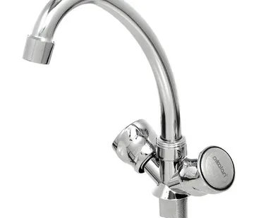 фото Смеситель для кухни ДИКАЛАН керамическая кран-букса 1/2" гайка эконом