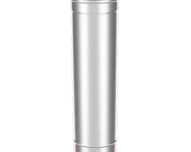 фото Труба d 130, 0,5м (0,5мм) из оцинкованной стали BRIZ (воздуховод, дымоход, вентиляция) (ссп)