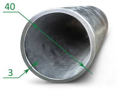 фото Труба оцинкованная ВГП Ду 40x3