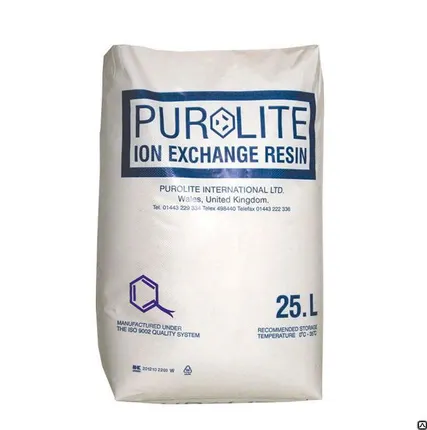 Фото №0 Ионообменный материал Purolite С104 Е слабокислотный катионит 25л