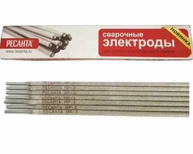 фото Электрод для ручной дуговой сварки МР-3 Ф3.0 (3кг) Ресанта 71/6/21