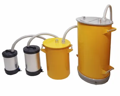 фото Баки для порошковой краски с пластиной ожижения 2, 4, 10, 50 л