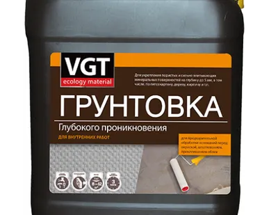 фото Грунтовка ВД-АК-0301 глубокого проникновения для внутренних работ VGT