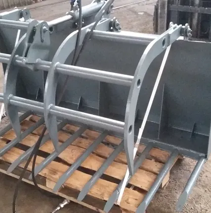 Фото №0 Вилы с прижимом на фронтальный погрузчик экскаватор-погрузчик мини-погрузчик