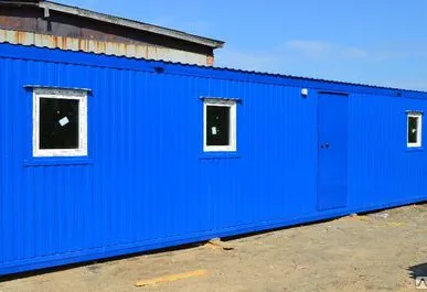 фото Блок-контейнер 6м, внутр МДФ, утепл 100мм Эковер, металл каркас, стеклопаке