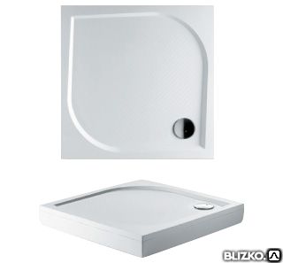 фото Поддон RIHO 80x80x3 DB 20 для душа, из литого мрамора