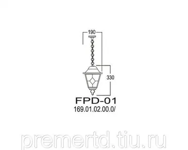 фото Светильник подвесной на цепочке Падова FPD-01
