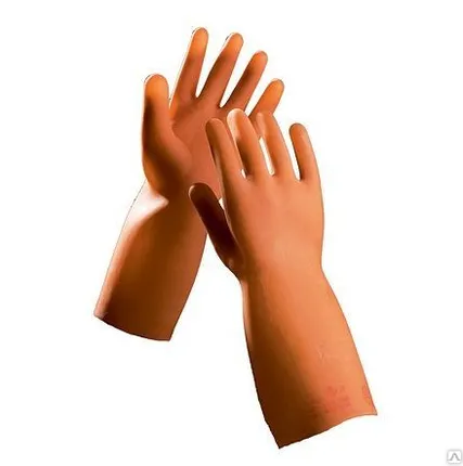 Фото №0 Перчатки диэлектрические бесшовные латекс