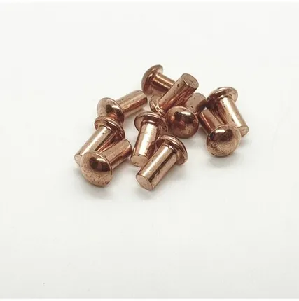 Фото №0 Заклепка 4х8 DIN660 медная с полукруглой головкой, 10шт.