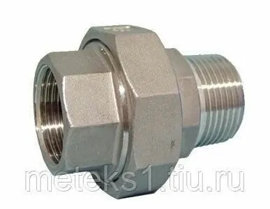 фото Муфта-американка нержавеющая AISI 304/316 вр/вр 1/4» DN 8 13,5 мм длина 38 мм