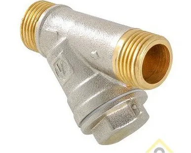фото Фильтр латунный VALTEC 1/2" нар.-нар. косой VT.190.N.04