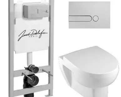 фото Комплект Jacob Delafon Odeon Up E5504-NF+E4764-00+8409K+E4326-CP Jacob Dela