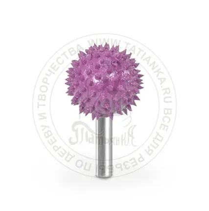 Фото №0 6S1-132 - шар, Ø хвостовика 6мм X Ø фрезы 25,4мм (сверх грубая/фиолетовая) SUB-6S1-132