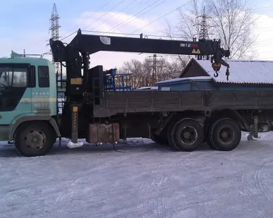 фото Аренда манипулятора с краном 12 тонн