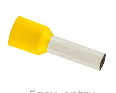 фото Наконечник штыревой втулочный изол. НШвИ 6.0-12 (уп.50шт) EKF nhvi-6.0-12