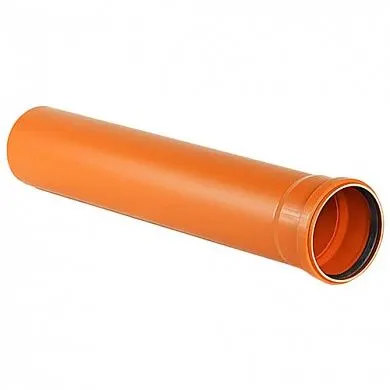 Фото №0 Труба ПВХ Ду 110, длина 2 м /Труба наружная 110х2,0м
