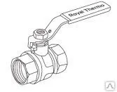 Фото №0 Шаровый кран латунный, резьбы вн - вн, ручка рычаг 3/4"