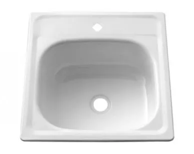 фото Мойка эмаль 60*50 Лысьва (с кронш.)