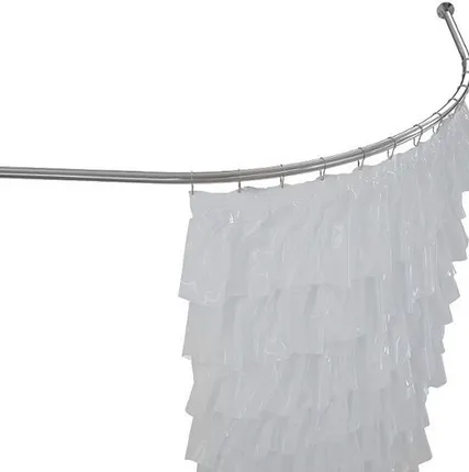 Фото №0 Карниз для ванны Aquanet Jamaica 160x100 хром 00152670