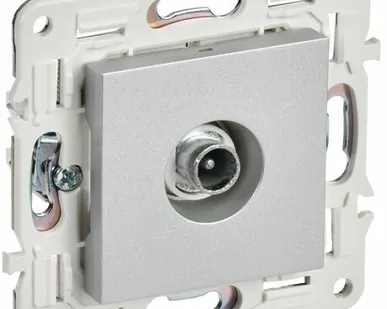 фото SKANDY Розетка TV проходная SK-A17S серебряный IEK