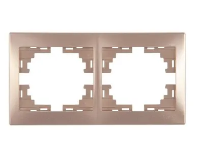 фото Рамка 2-м Мира горизонт. свет. корич. LEZARD 701-3100-147
