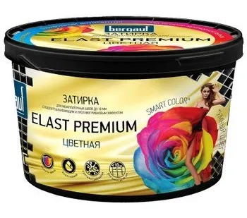 фото Затирка Bergauf Elast Premium жасмин, 2кг. (шов 1-10мм)