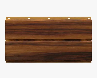 фото Сайдинг Потолочно-фасадная панель «Софит» покрытие 3D мореный тик Россия, эконом, 0.4-0.45 мм