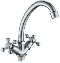 Фото №0 Дисма Смеситель для кухни"Istok life" двуручный, крепление гайка 0402.713